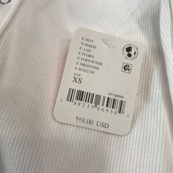 Free People Movement Women's Kick Off Solid Layer in Ivory NWT - Picture 5 of 7